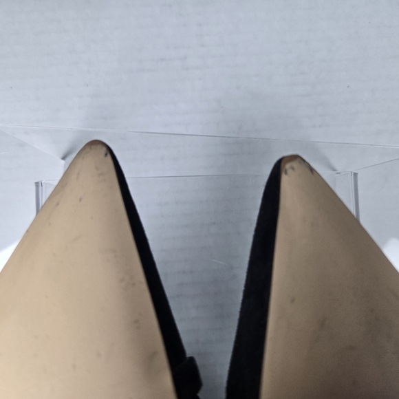 Circus by Sam Edelman Fraya Slingback Black Suede Pumps with Gold Buckles-Size 7 - Picture 13 of 15